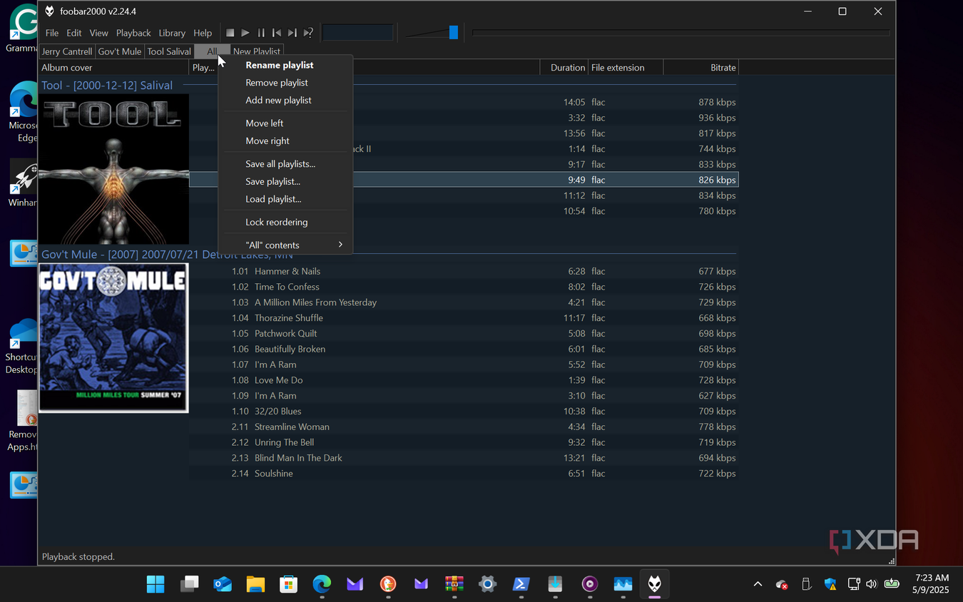 Shows Foobar2000 no ads