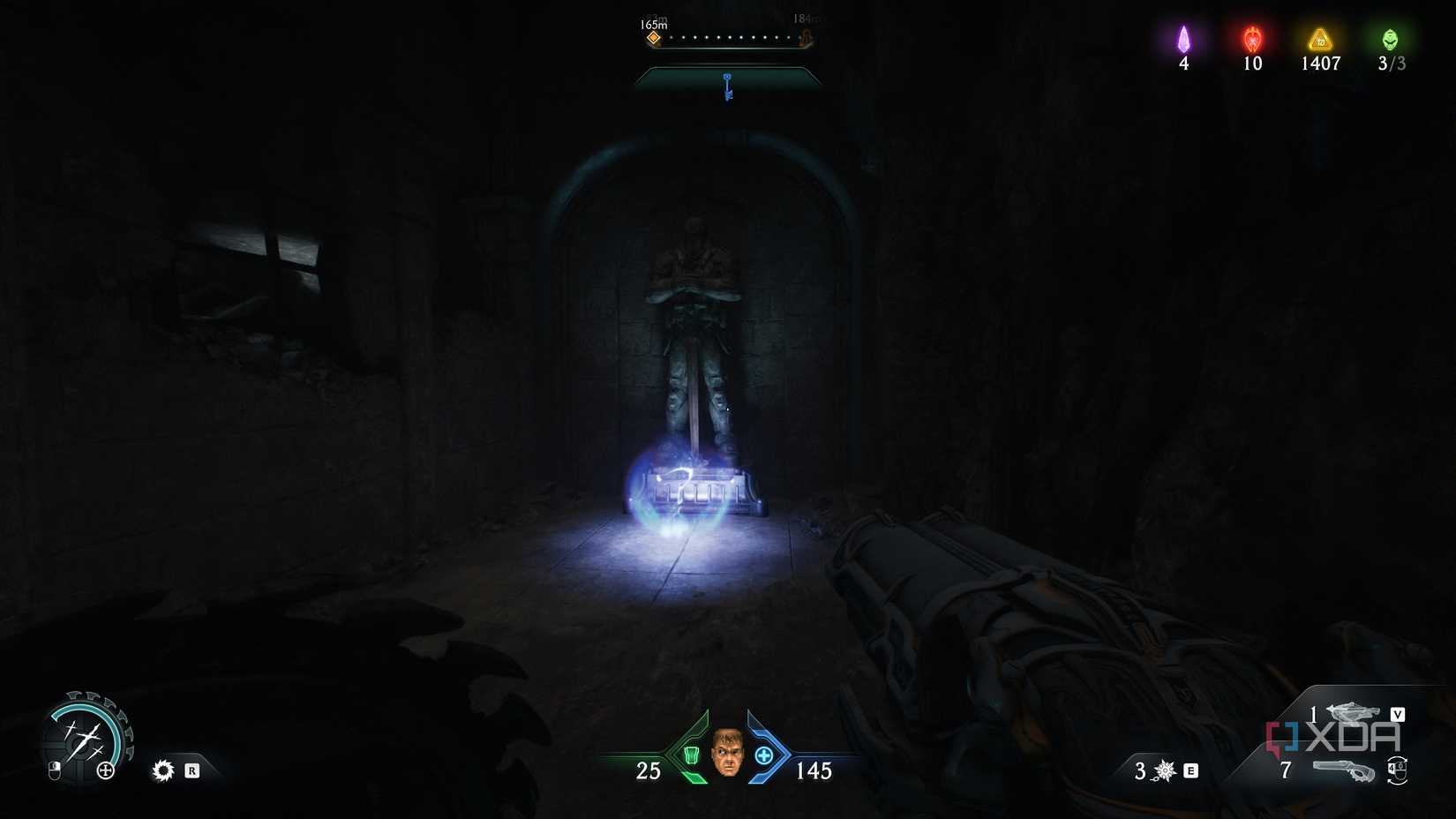 A secret collectible in chapter 20 of Doom: The Dark Ages.
