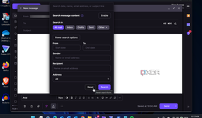 Shows Proton Mail Search feature
