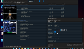 Shows album properties in Foobar2000
