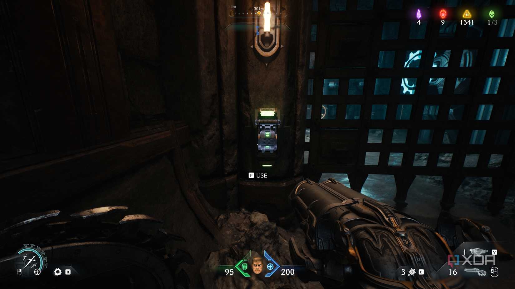 Interactable switch in chapter 20 of Doom: The Dark Ages.