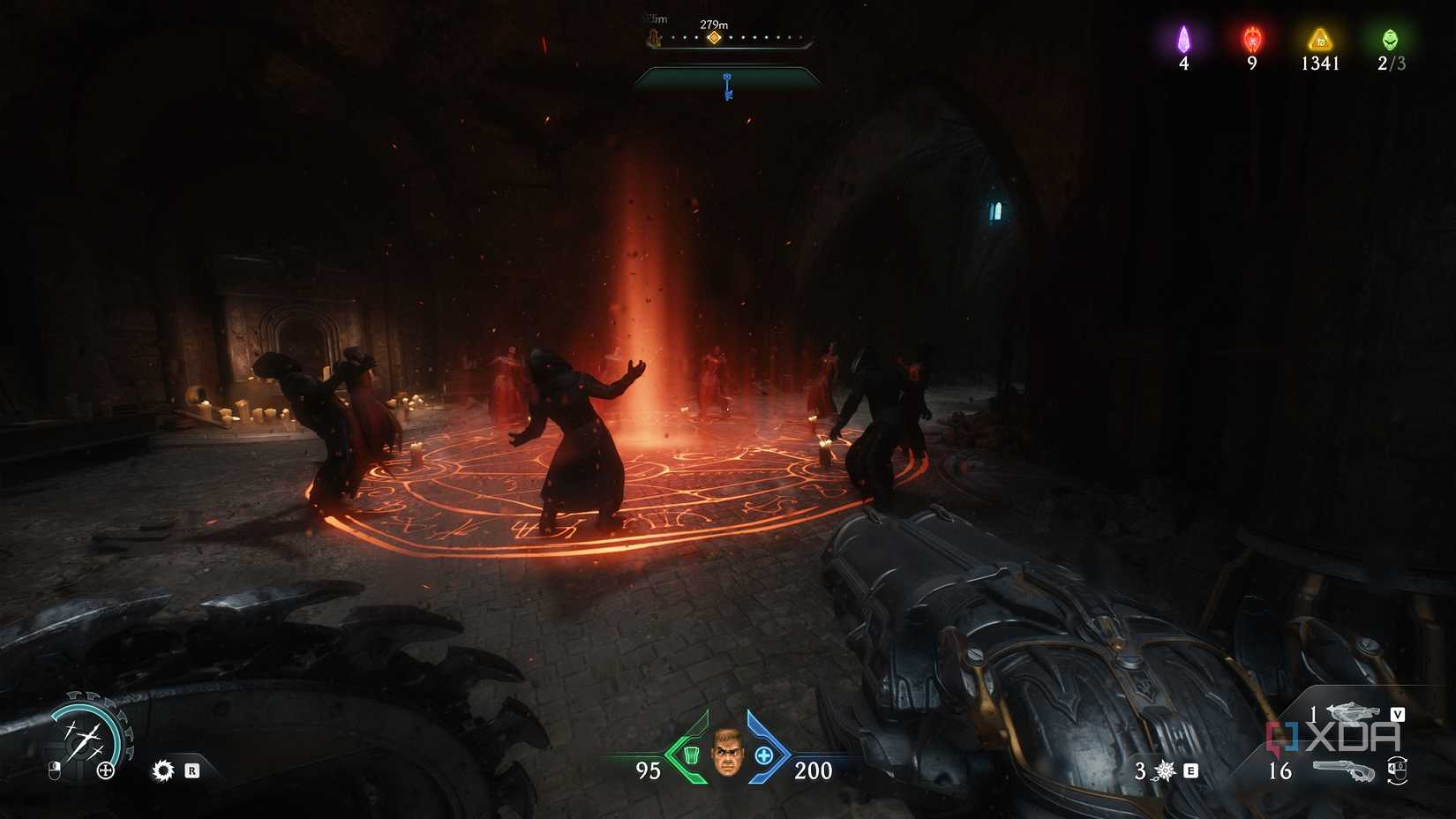 Hell cultist circle in chapter 20 of Doom: The Dark Ages.