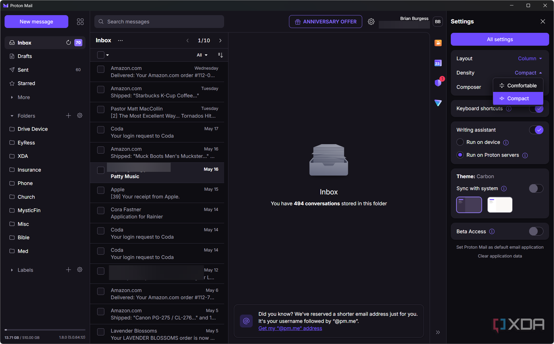5 features I use to get more from Proton Mail