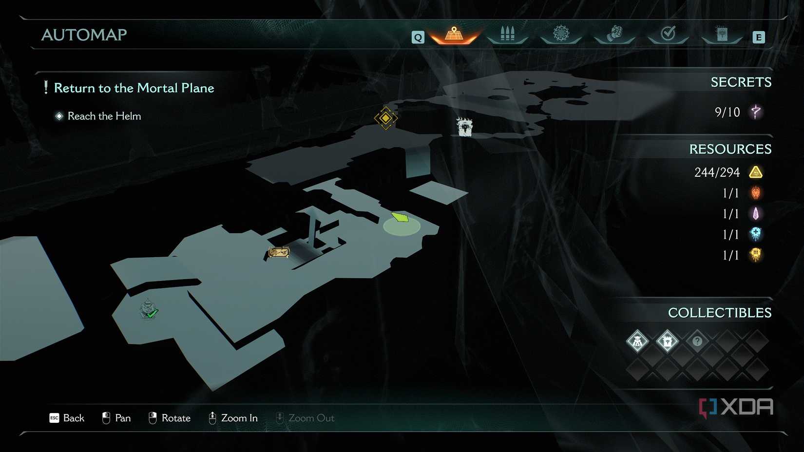 The 3D Automap in Doom: The Dark Ages.
