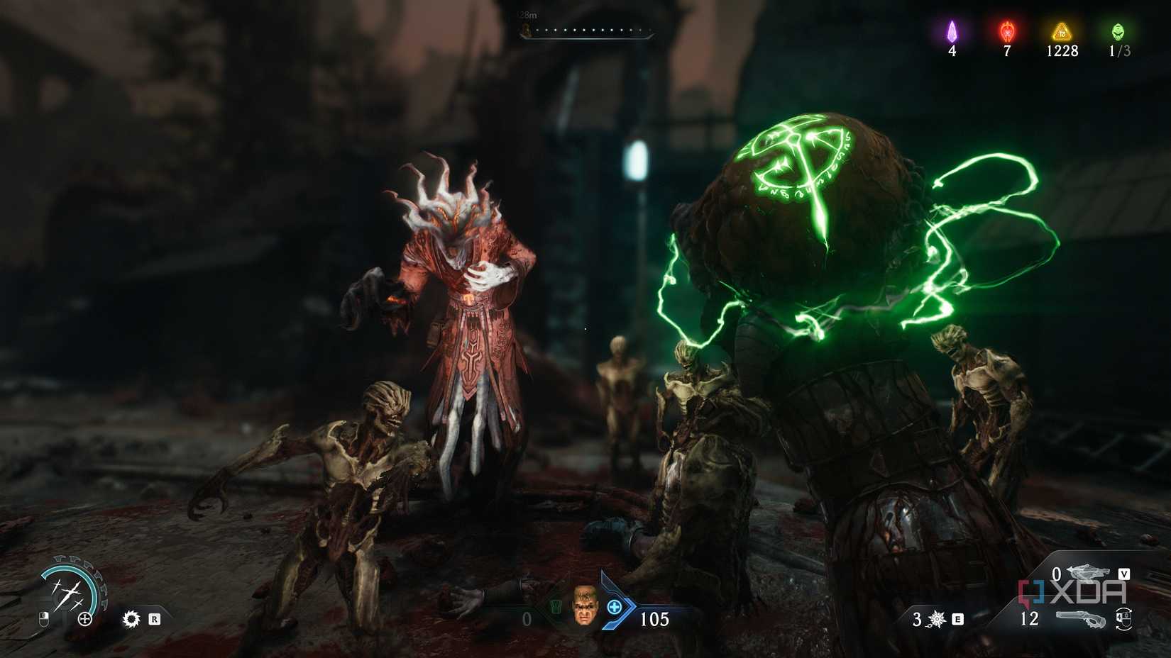 Demonic Essence for armor in chapter 20 of Doom: The Dark Ages.