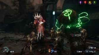 Demonic Essence for armor in chapter 20 of Doom: The Dark Ages.