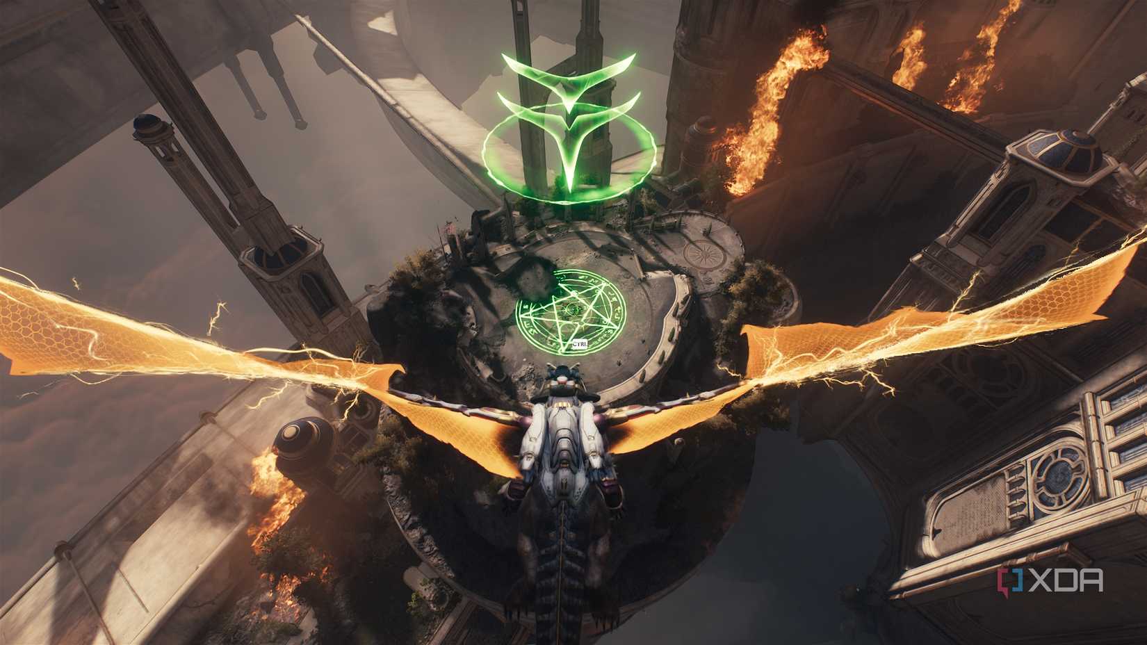 A secret landing zone in Doom: The Dark Ages.