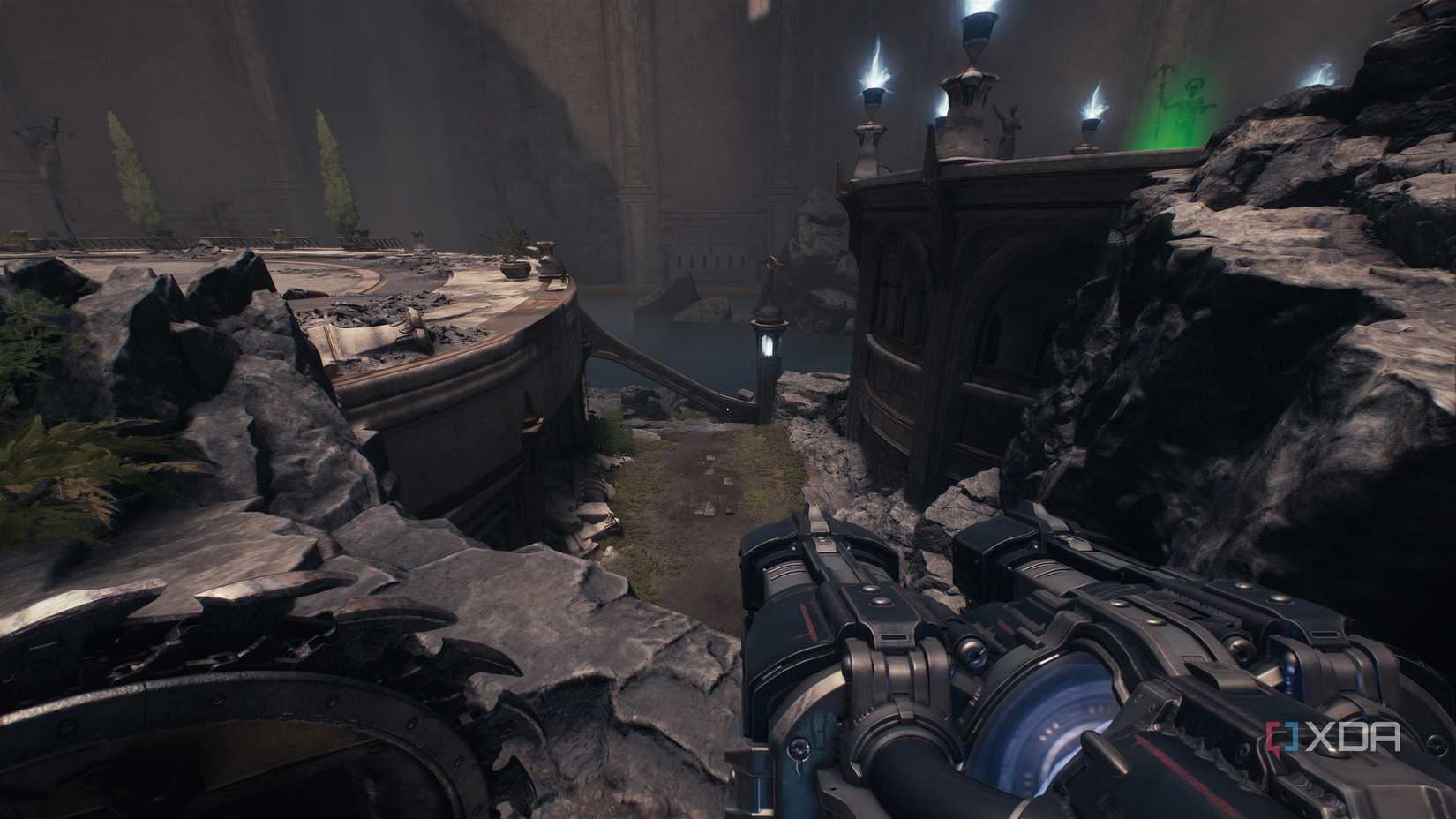A secret area in Doom: The Dark Ages.