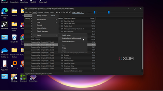 Shows enabling layout for editing foobar2000