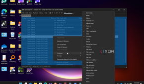 Shows foobar2000 add columns option