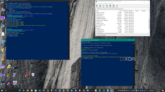 Shows running code to isntall MPV and yt-dlp on windows