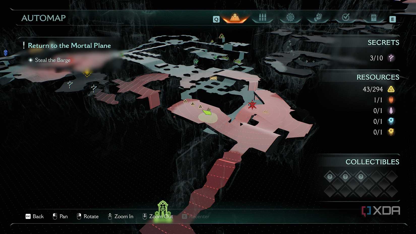 The 3D Automap in Doom: The Dark Ages.