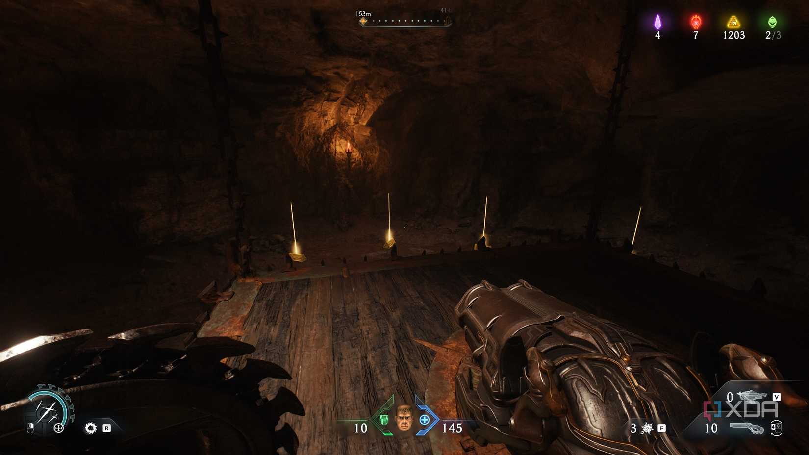 A trail of gold bars in chapter 20 of Doom: The Dark Ages.