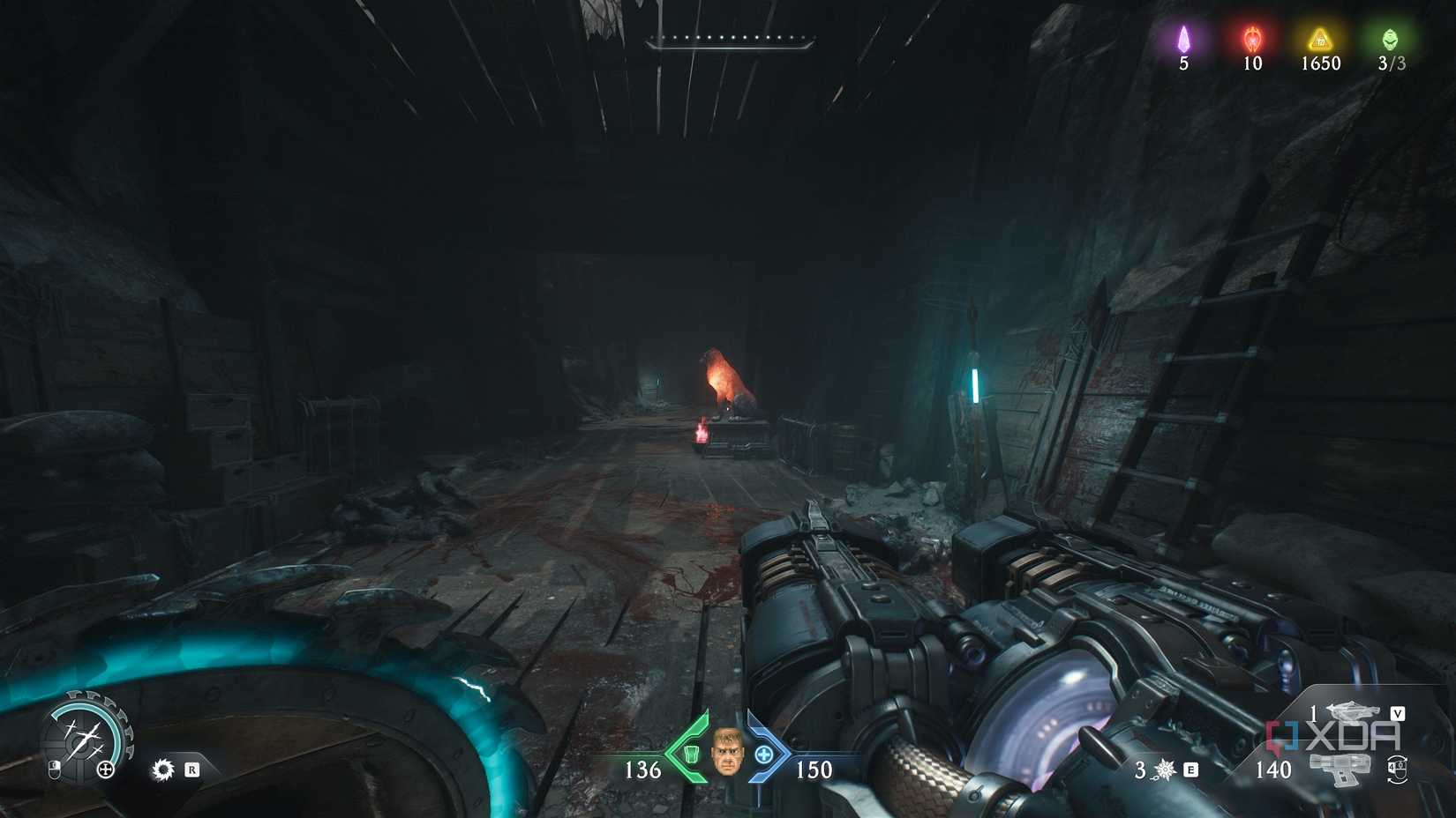 A wolf statue in chapter 20 of Doom: The Dark Ages.