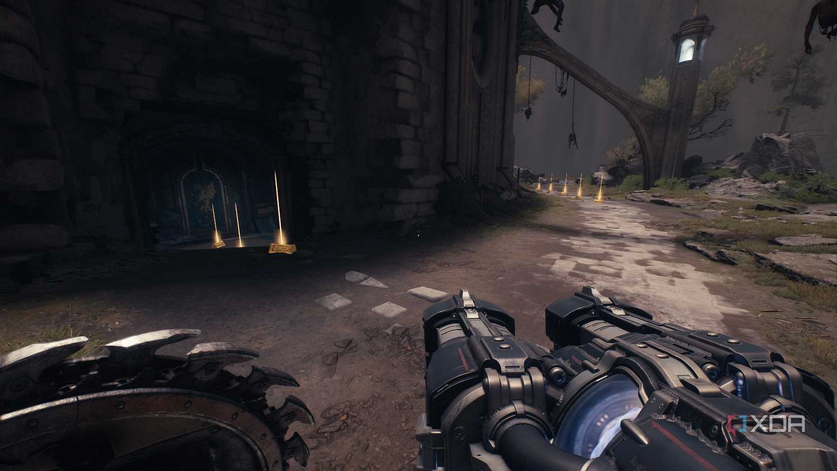 Gold bars strewn on the ground in Doom: The Dark Ages.