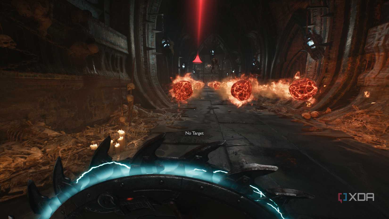 Fiery projectiles in chapter 19 of Doom: The Dark Ages.