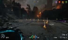 Trail of gold in a secret area in chapter 20 of Doom: The Dark Ages.