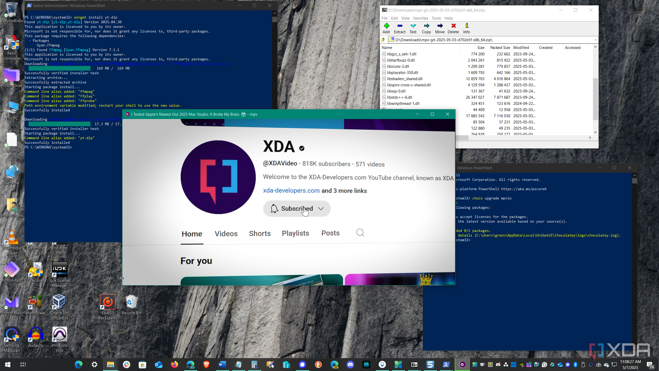 MPV running after Chocolatey install from PowerShell as admin