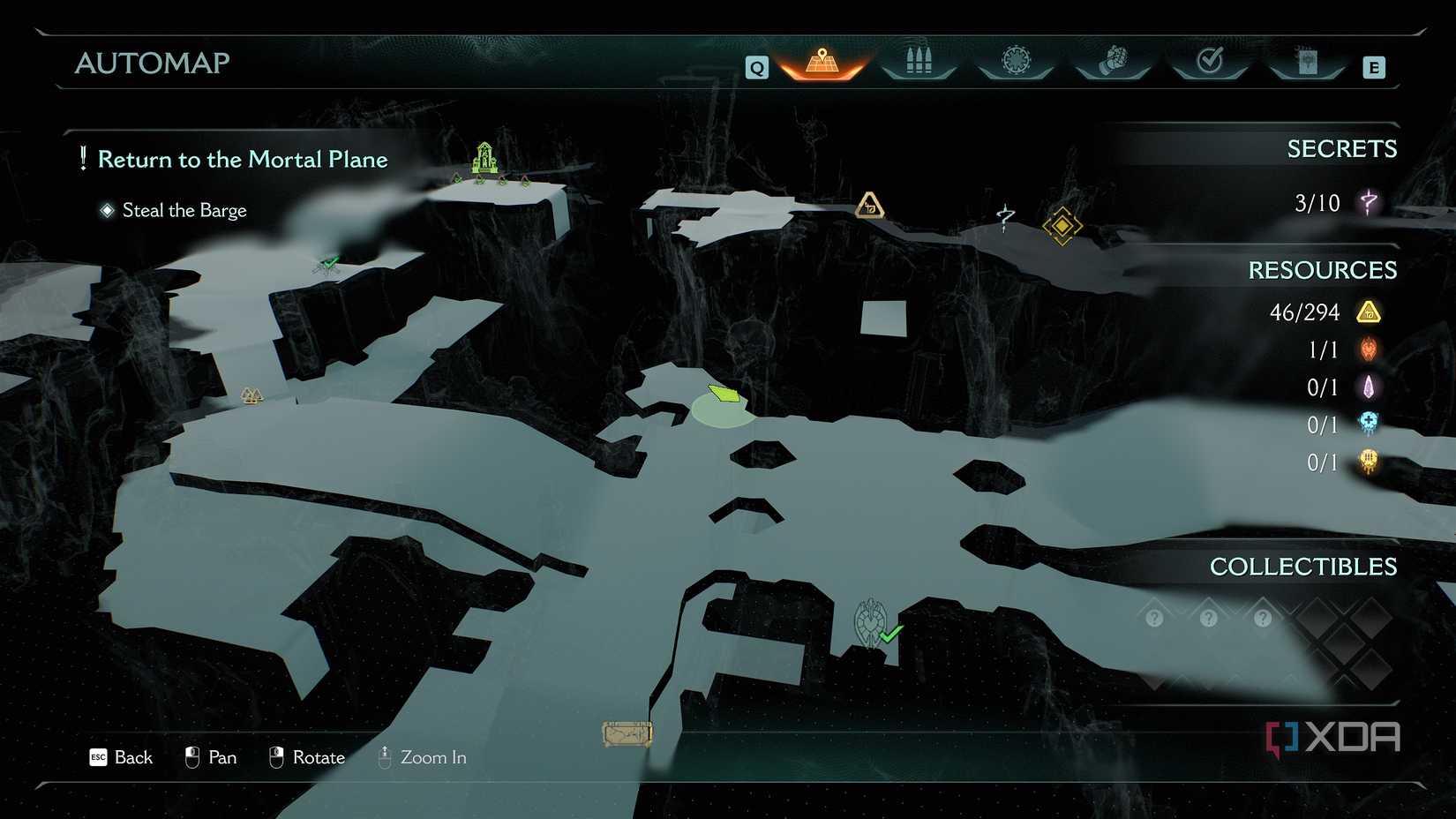 The 3D Automap in Doom: The Dark Ages.