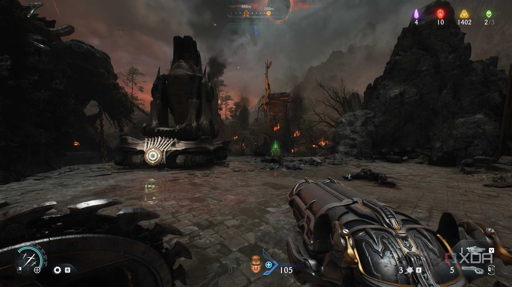 An artillery cannon in chapter 20 of Doom: The Dark Ages.