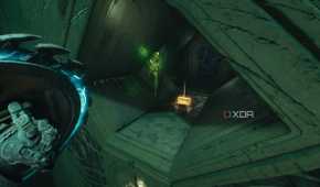 Shield Recall Jump towards a gold chest in chapter 16 of Doom: The Dark Ages.