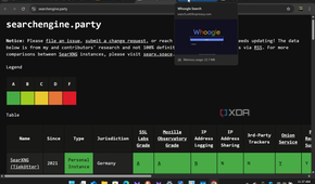Search engine party list of privacy-focused search engines