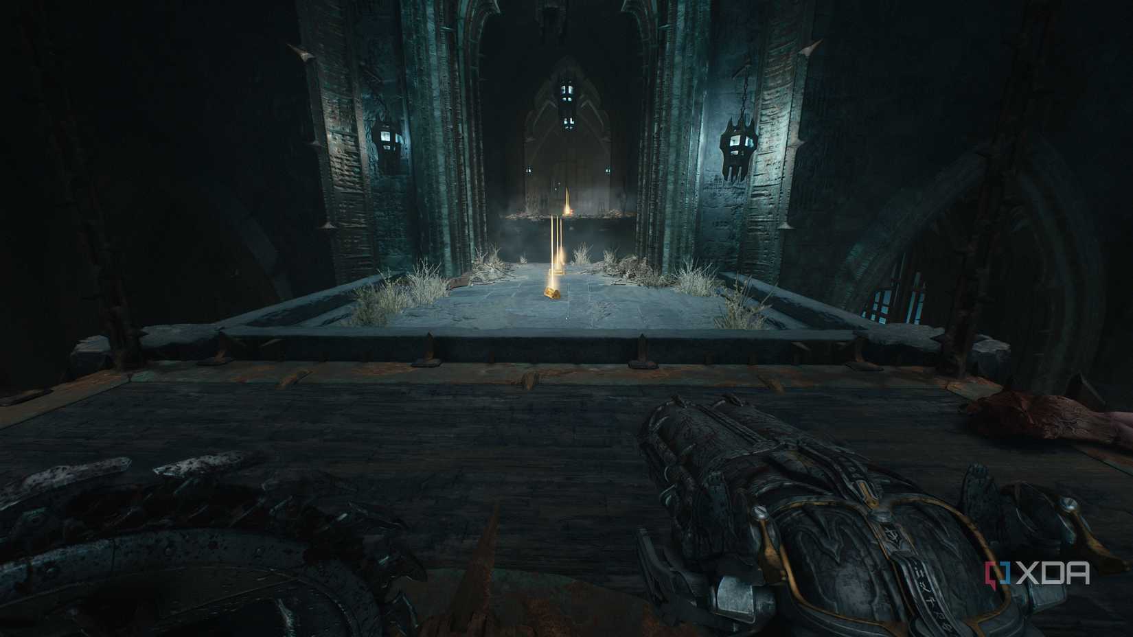 A trail of gold bars in chapter 19 of Doom: The Dark Ages.