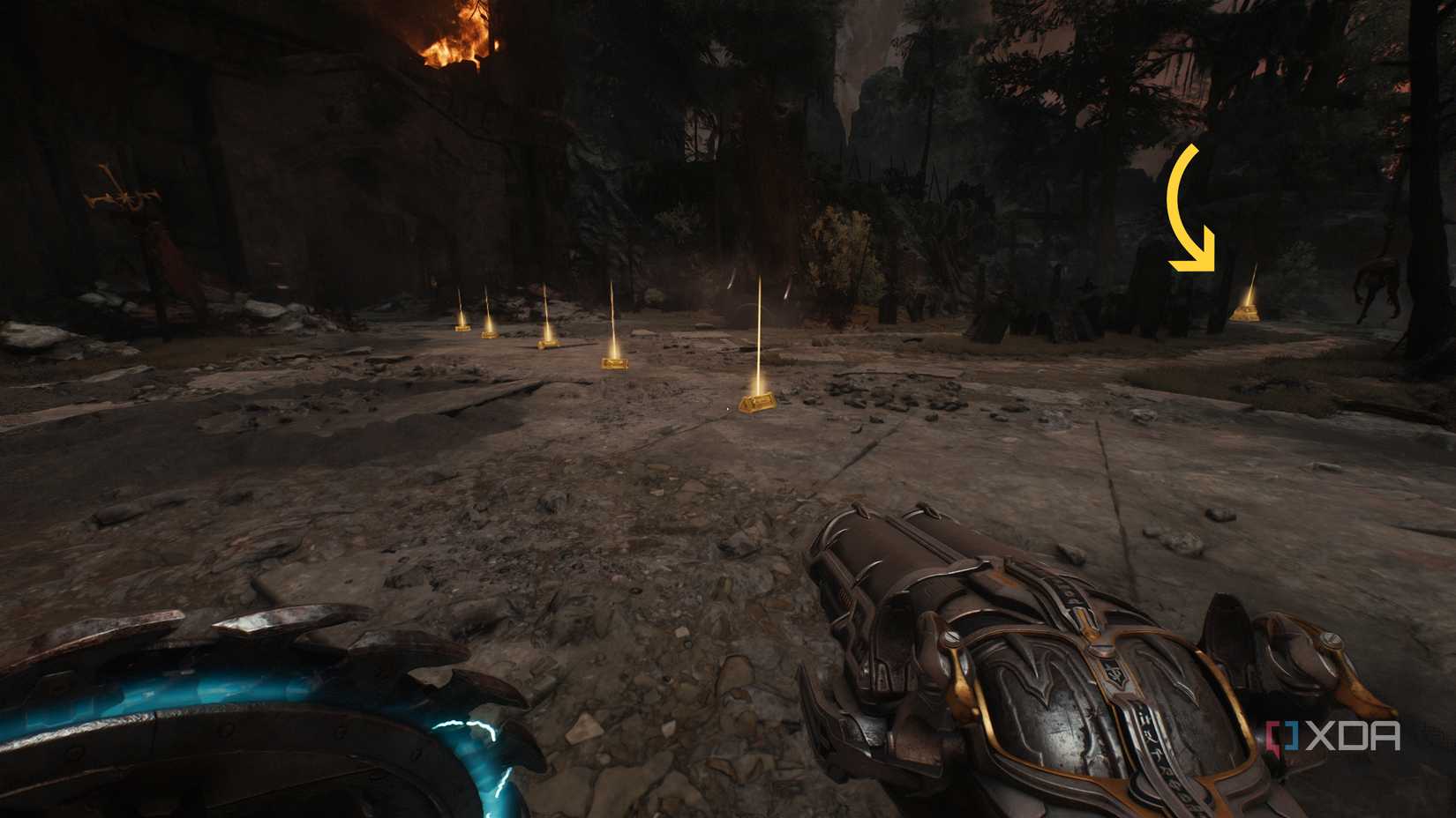 Gold bars and a gold stack in chapter 20 of Doom: The Dark Ages.
