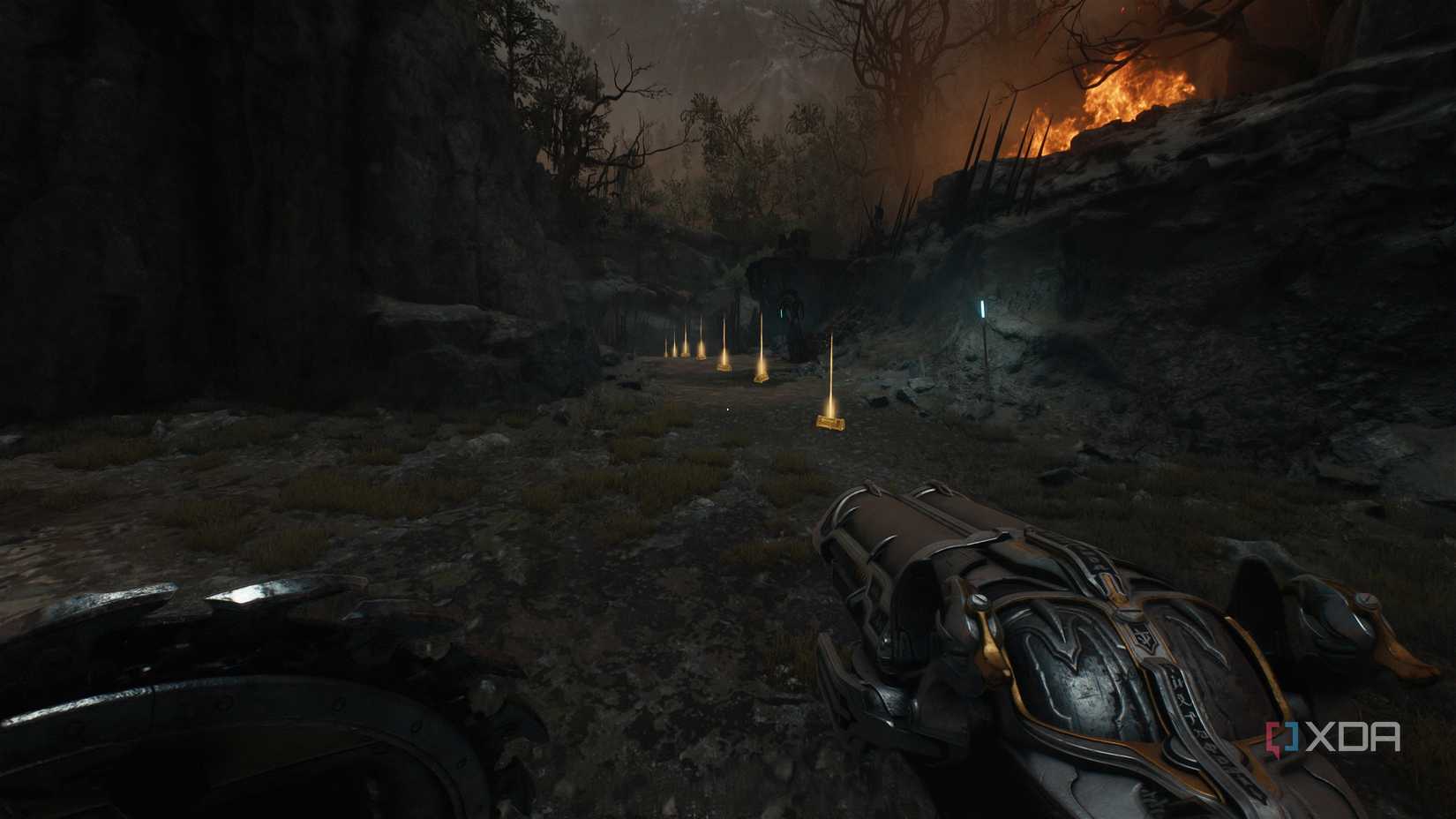 Trail of gold bars in chapter 20 of Doom: The Dark Ages.