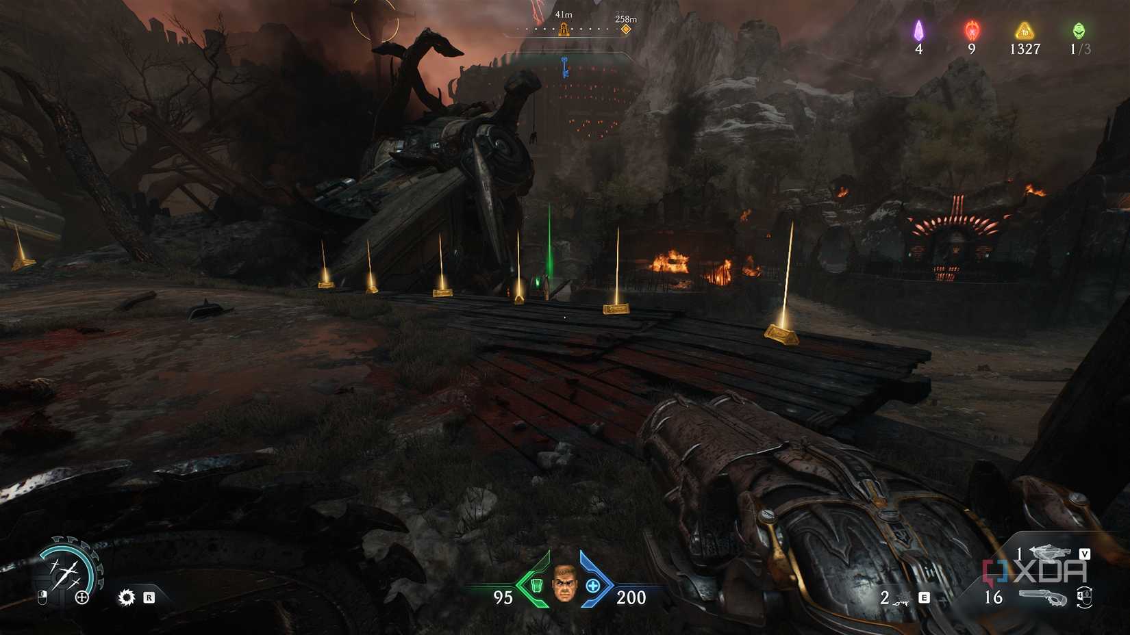 Trail of gold bars in chapter 20 of Doom: The Dark Ages.