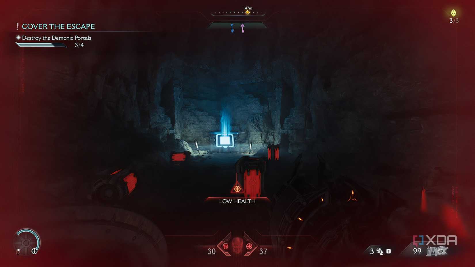 A jump pad in Doom: The Dark Ages.