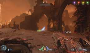 A jump pad in Doom: The Dark Ages.