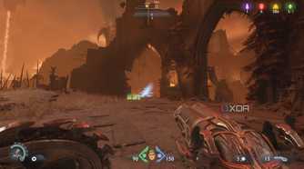 A jump pad in Doom: The Dark Ages.