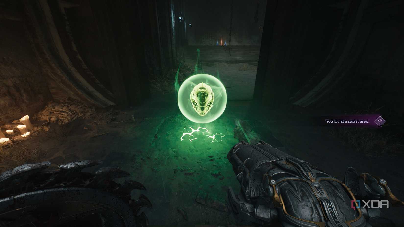 Secret area 2 and a Life Sigil in chapter 19 of Doom: The Dark Ages.