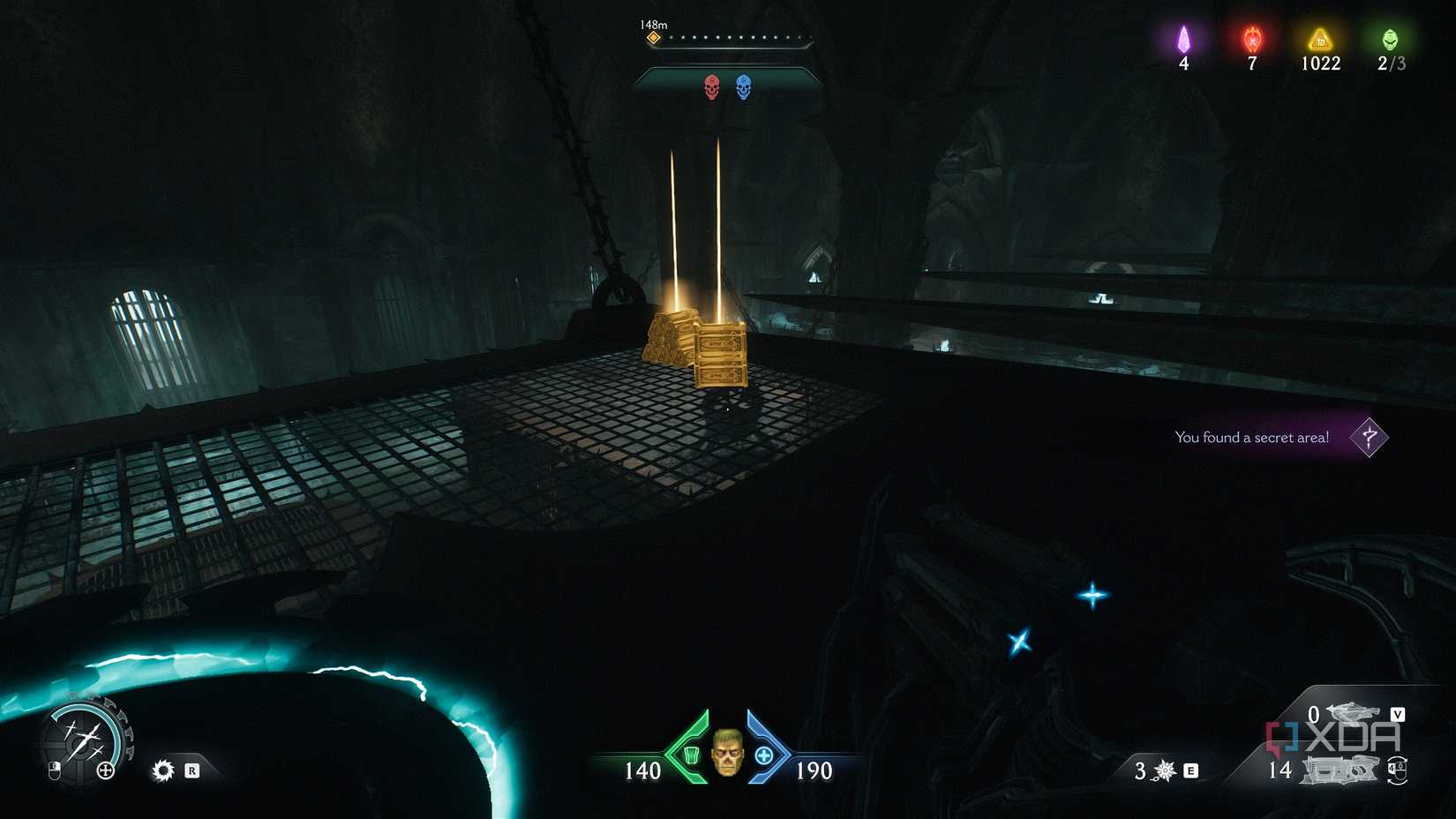 Secret area 9 and two gold stacks in chapter 19 of Doom: The Dark Ages.