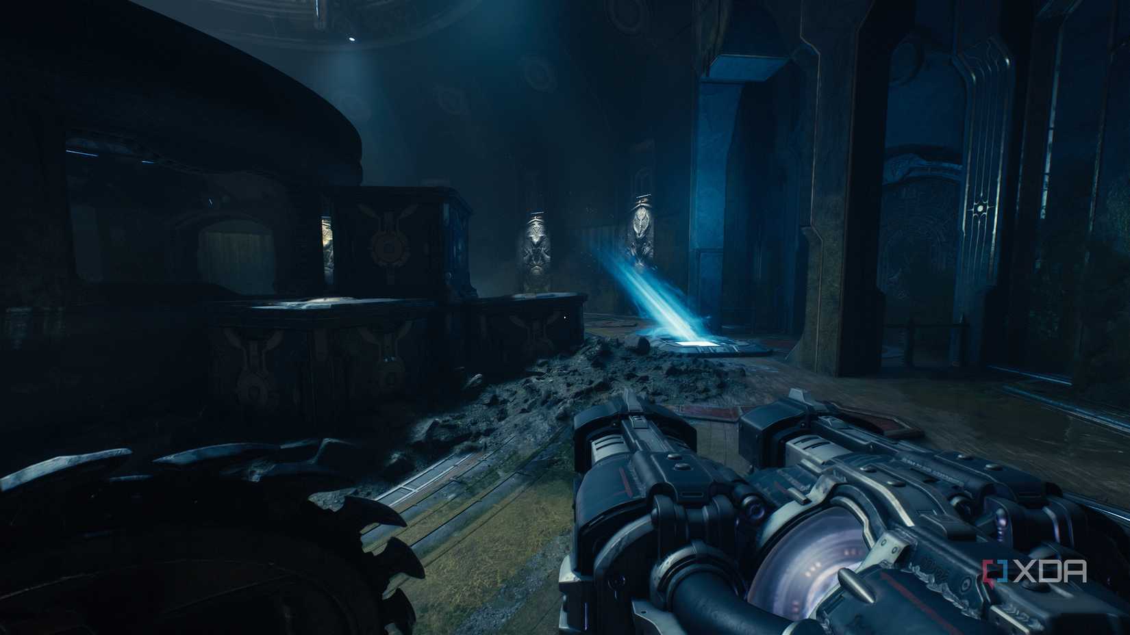 A jump pad in Doom: The Dark Ages.