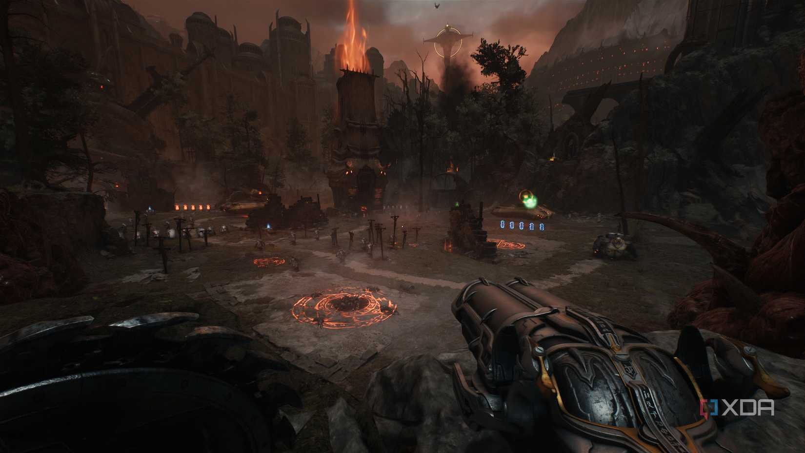 Siege tower arena in chapter 20 of Doom: The Dark Ages.