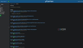 activity feed in openproject