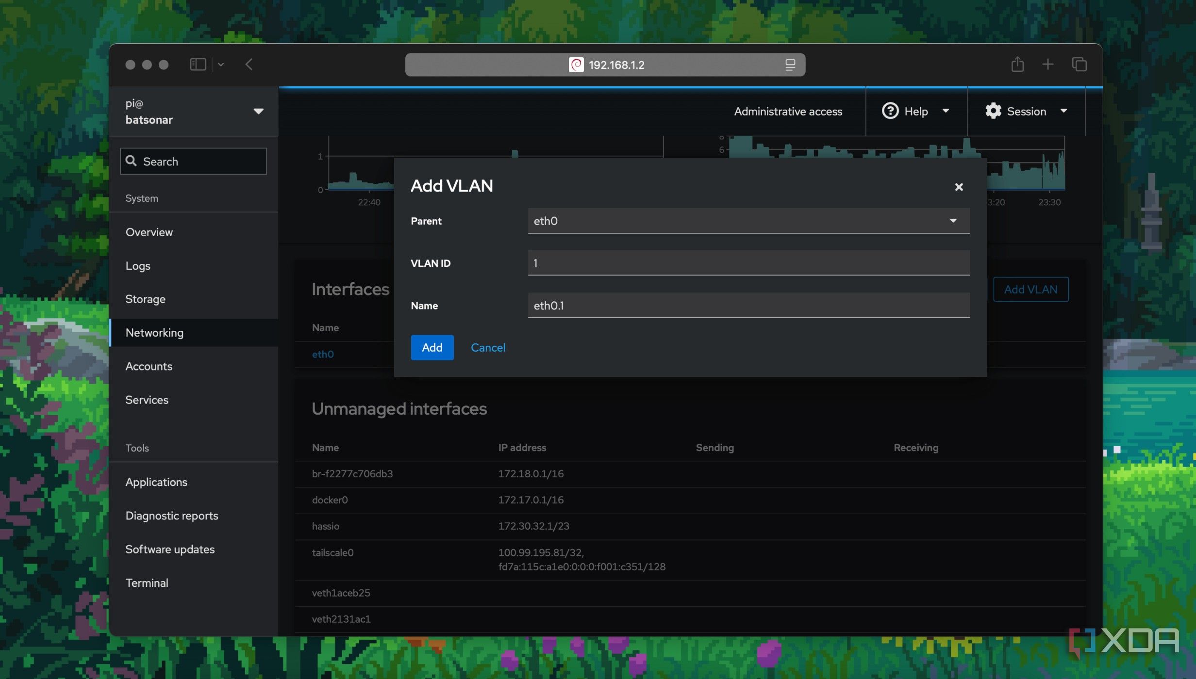 I tried Cockpit to manage my Raspberry Pi and regret not using it sooner