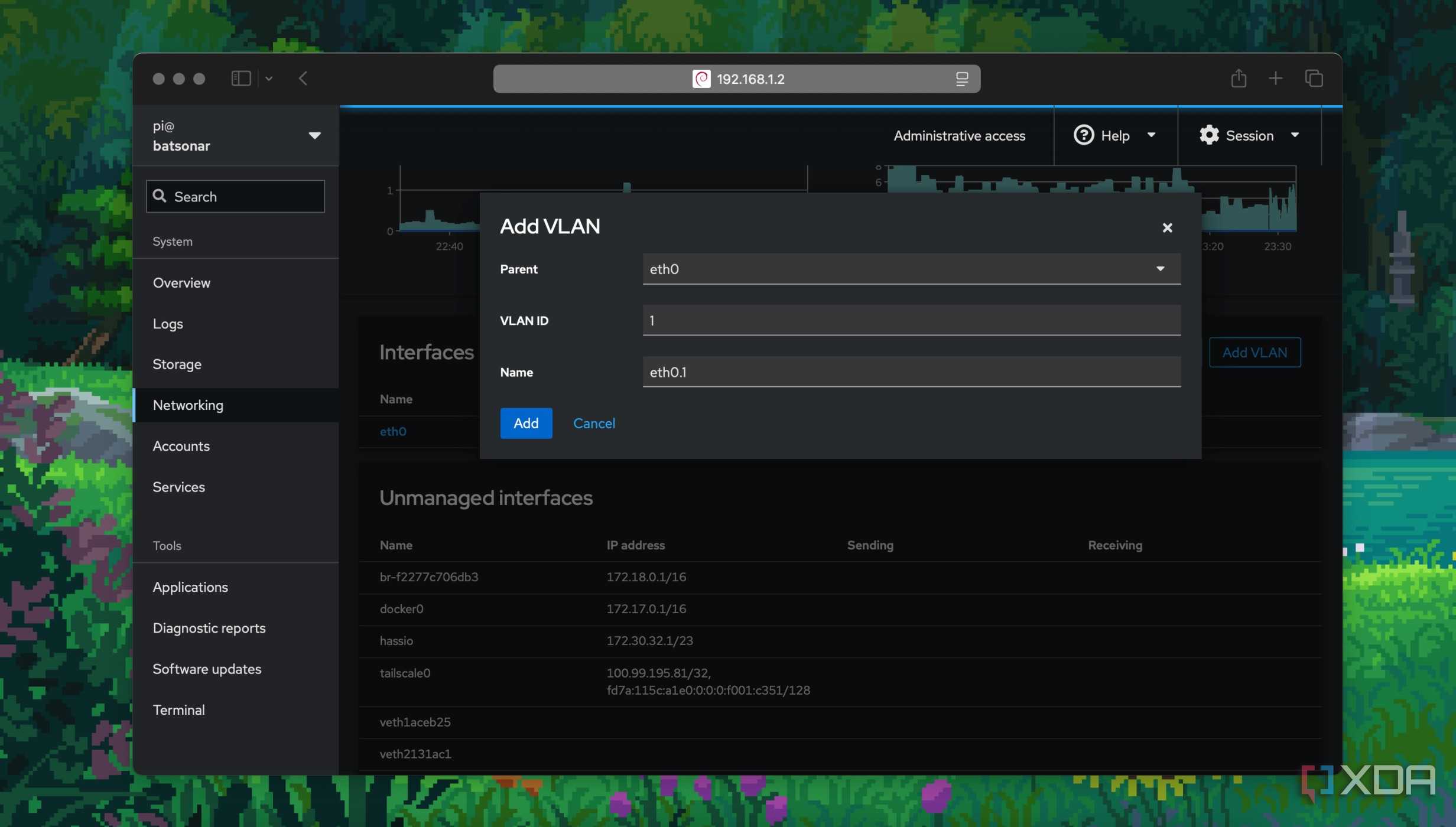 I tried Cockpit to manage my Raspberry Pi and regret not using it sooner