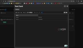 Adding a table and other elements