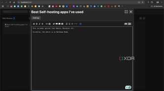 Adding a task in markdown mode