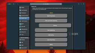 Adjust the list to prioritize apps and services for QoS