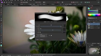 Affinity Photo brush settings