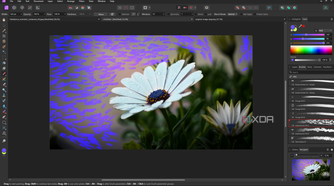Affinity Photo creative brush strokes
