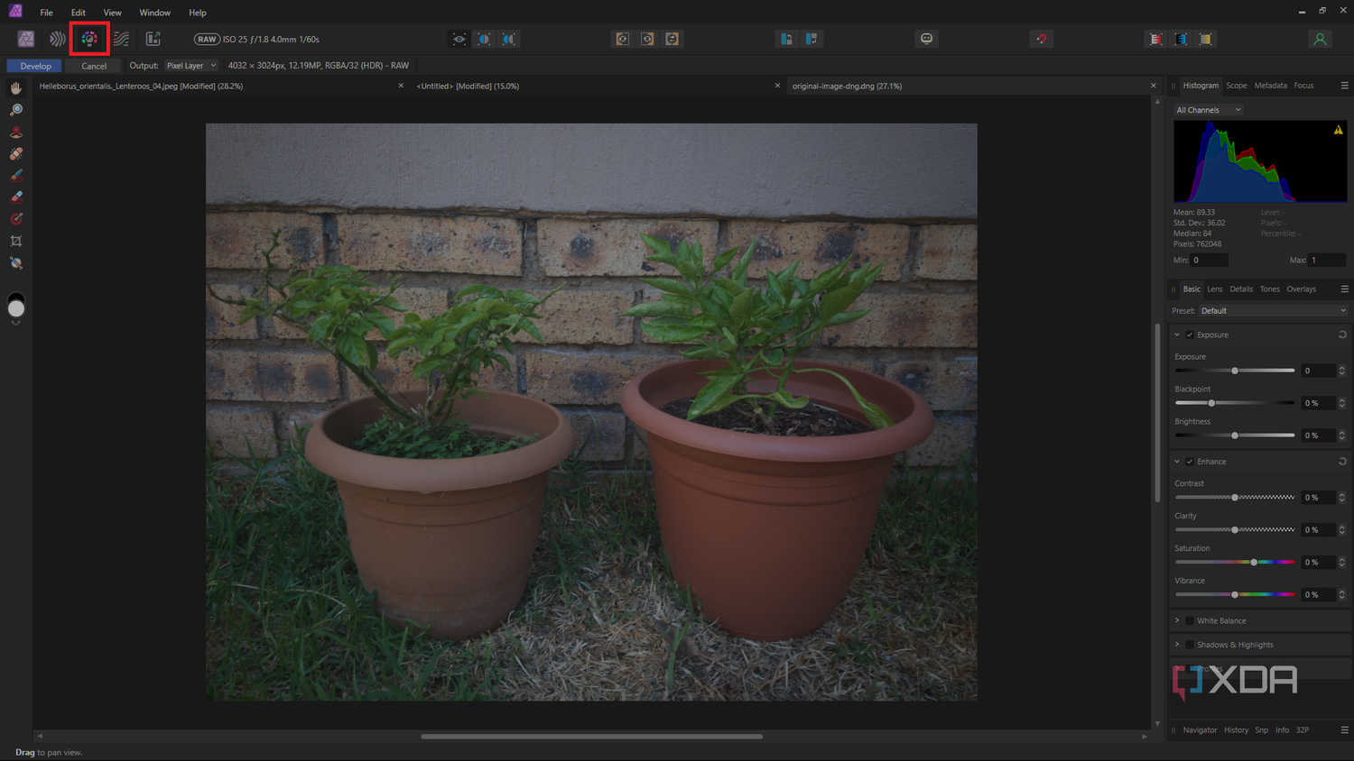 Affinity Photo Personas Develop