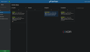 article ideas board in openproject