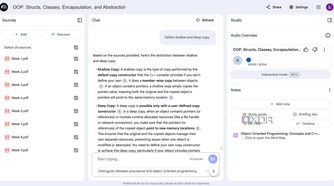 Audio Overview generated in NotebookLM