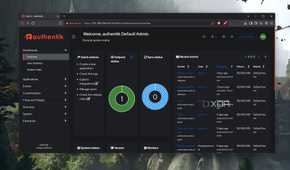 The Overview panel in the Authentik web UI