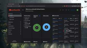 The Overview panel in the Authentik web UI